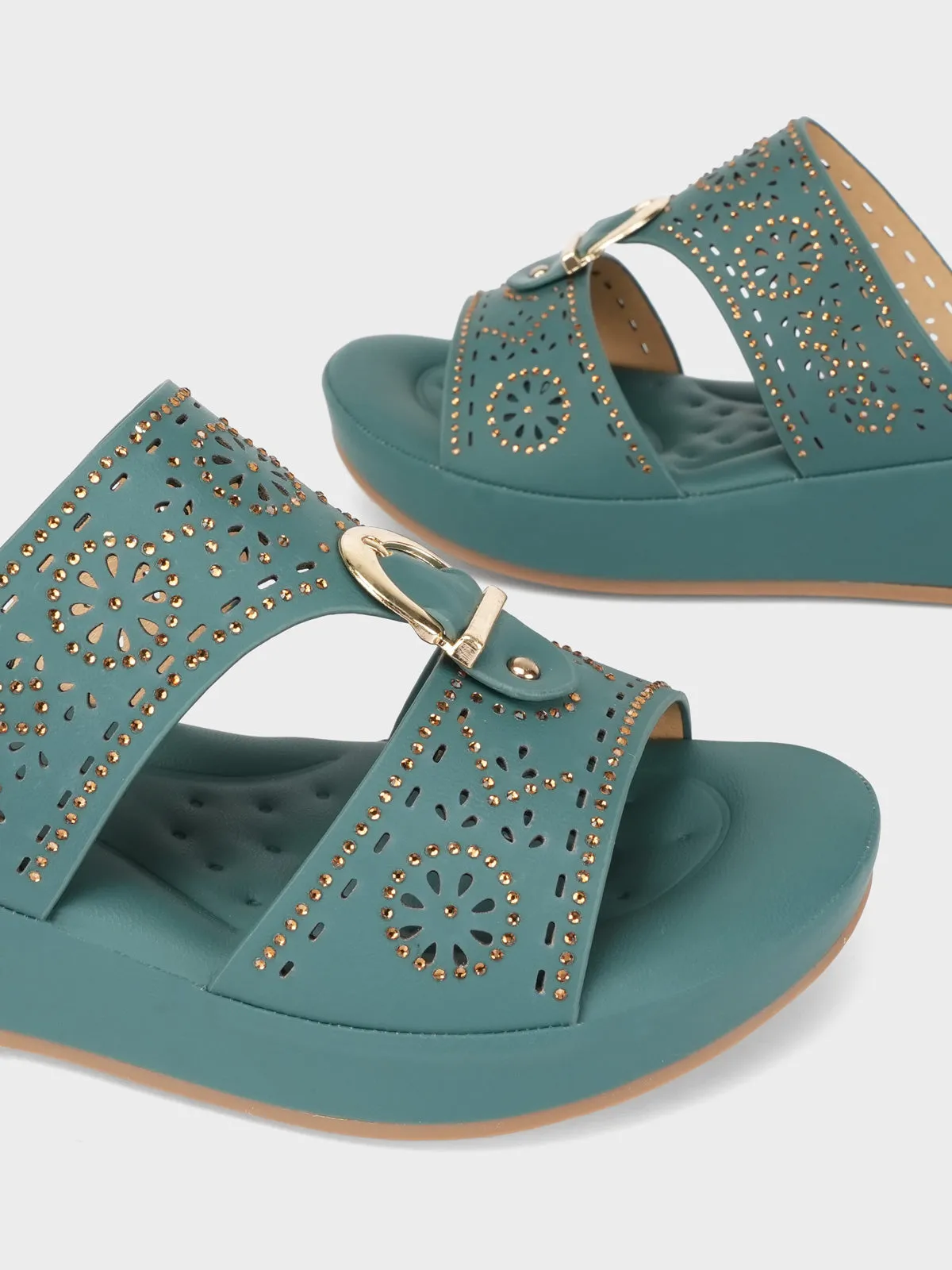 Women "LOVEDAY"Casual Wedge Slippers