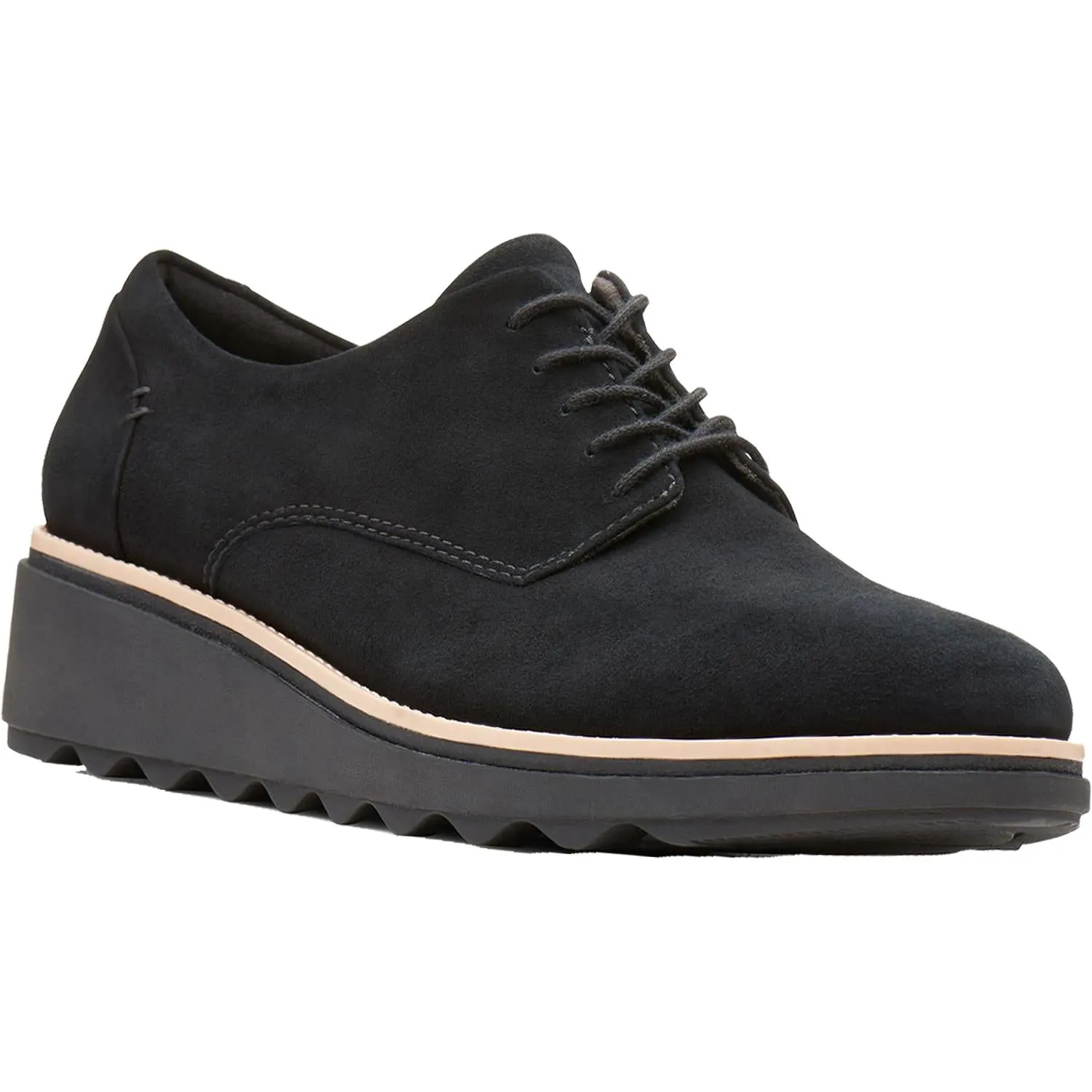 Women's Clarks Sharon Noel Black Nubuck