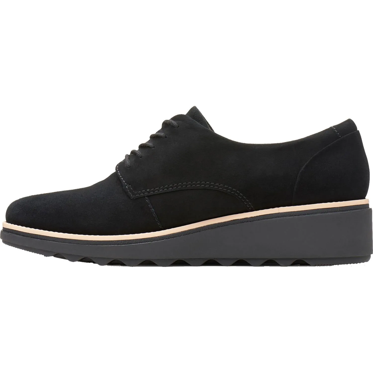 Women's Clarks Sharon Noel Black Nubuck