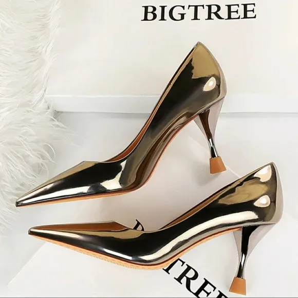 Women's Classic Stiletto Pointed Toe High Heel Dress Party Ladies Pump Shoes