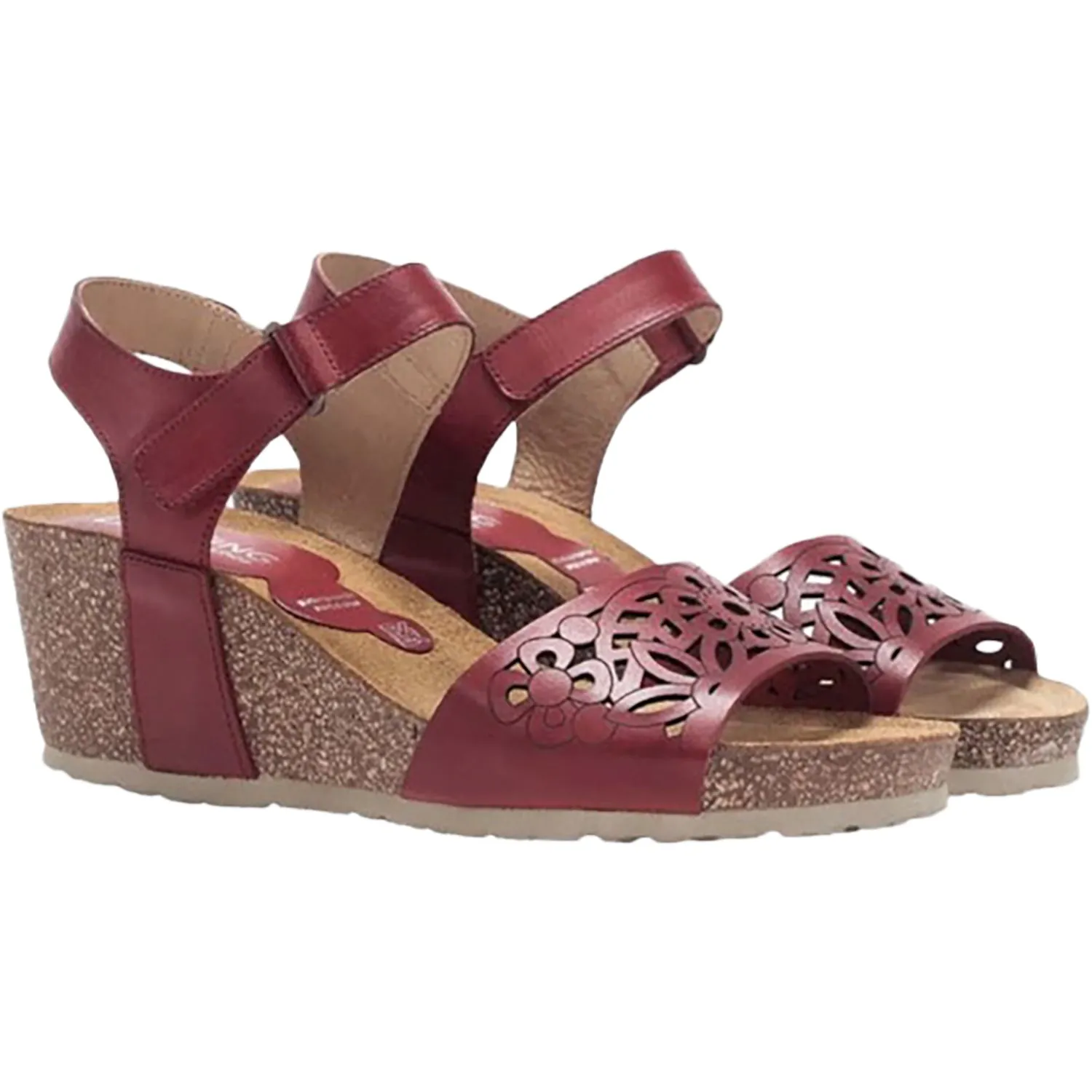 Women's Dorking Palma Texas D8550 Red Leather