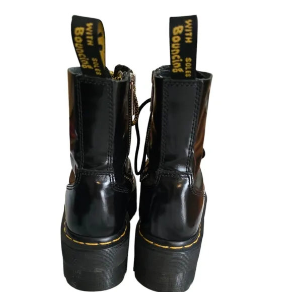 Women's Dr Martens Jadon Max Boots Size 6 Black Platform Goth Grunge Punk Rock