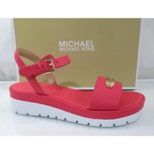 Women's Shoes Michael Kors Darcy Platform Sandal Geranium Pink Size 7.5