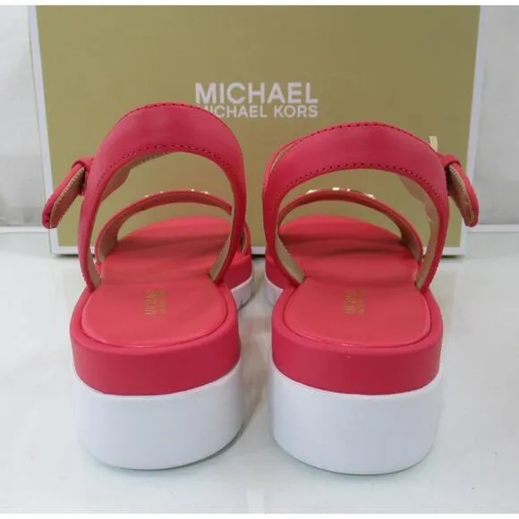 Women's Shoes Michael Kors Darcy Platform Sandal Geranium Pink Size 7.5