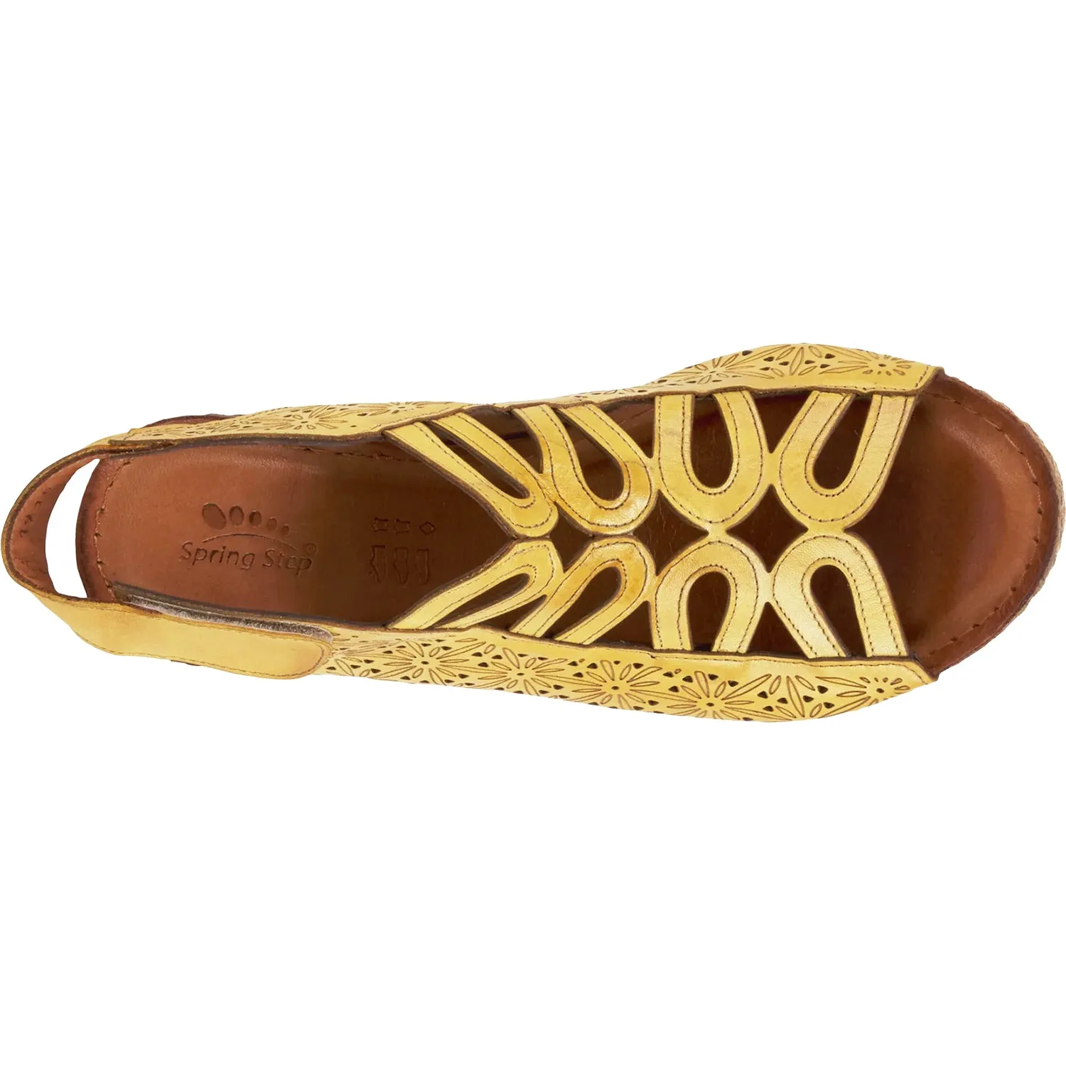 Women's Spring Step Inocencia Yellow Leather