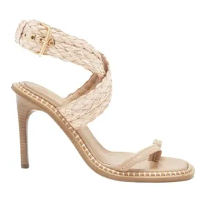 Women's Ulla Johnson Lydia Raffia High Heels in Natural Size 40 US 9