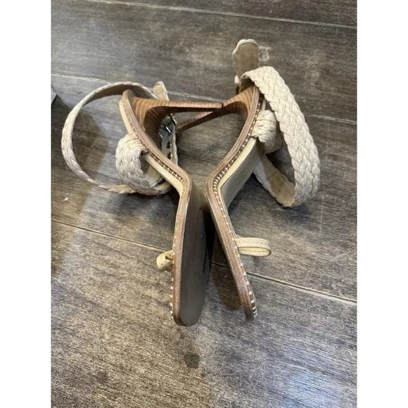 Women's Ulla Johnson Lydia Raffia High Heels in Natural Size 40 US 9