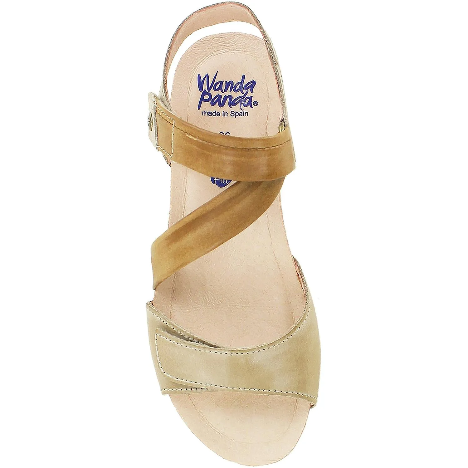 Women's Wanda Panda Bilma WP-10701 Tierra 14 Beige Combi Leather