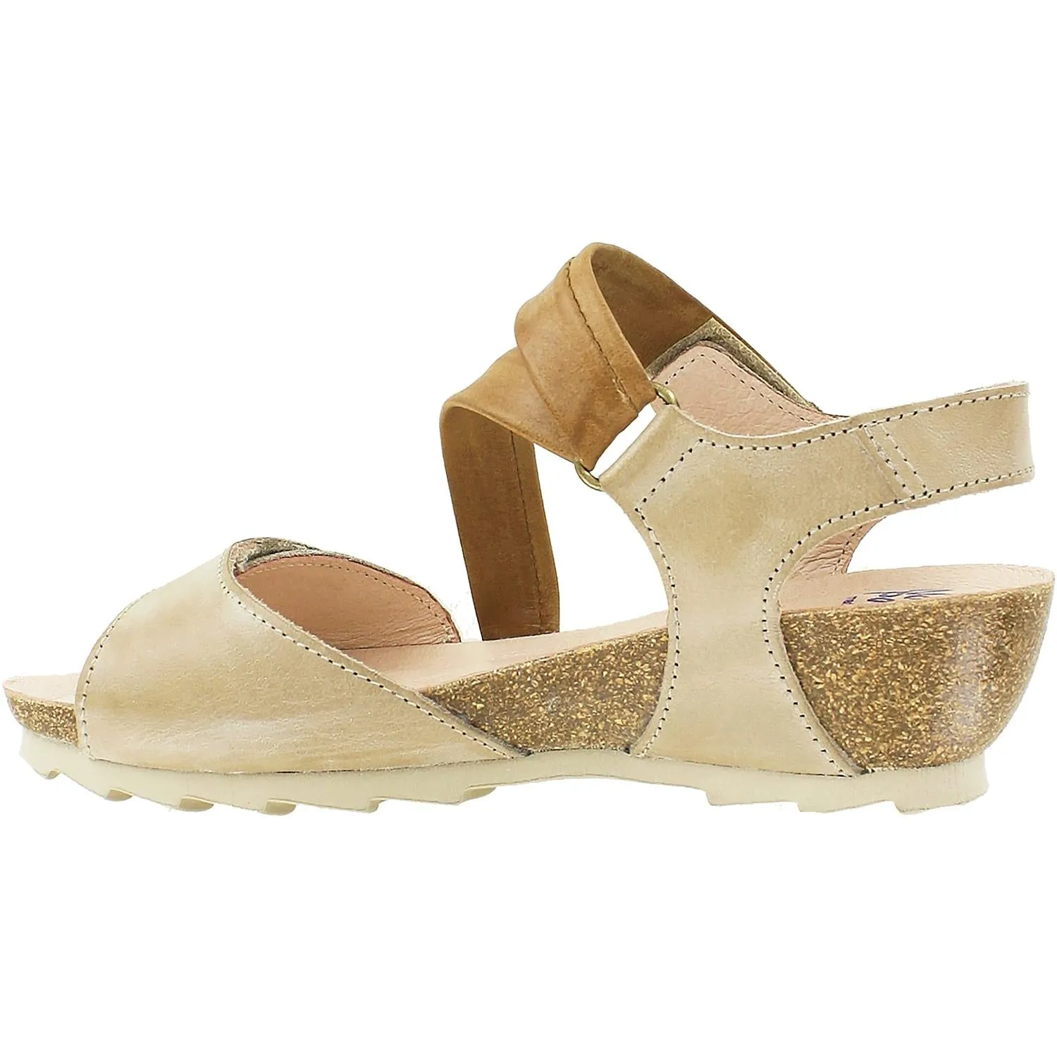 Women's Wanda Panda Bilma WP-10701 Tierra 14 Beige Combi Leather
