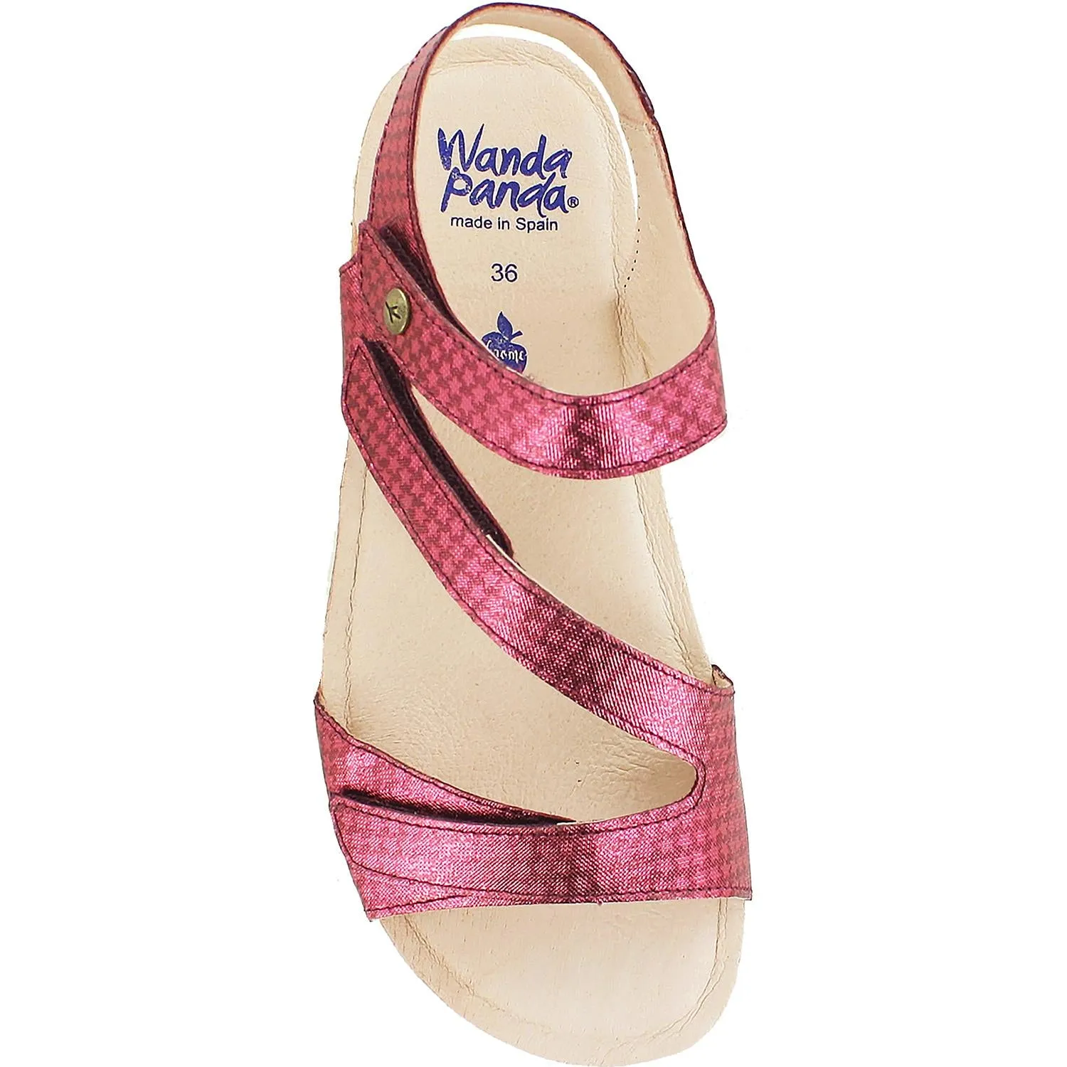 Women's Wanda Panda Tamina WP-10501 Burdeos 34 Red Leather