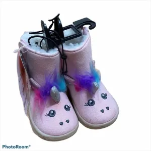 Wonder Nation Unicorn Boots NWT Sz 3 Pink Rainbow