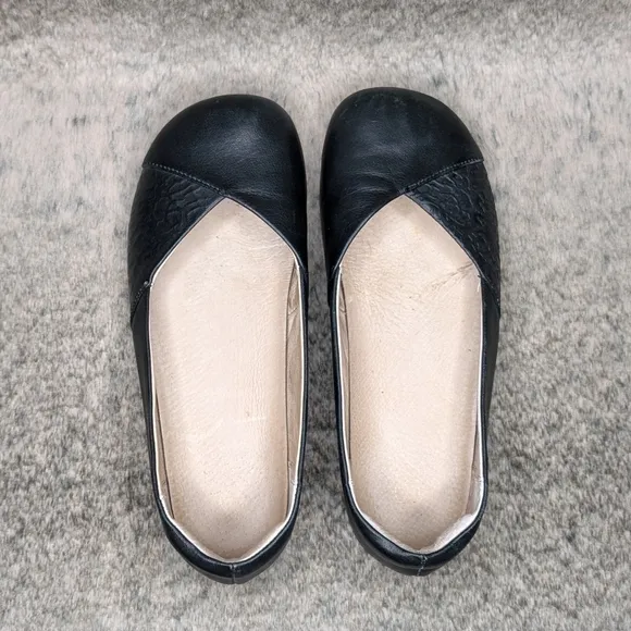 Xero Shoes Phoenix Leather Dress Flats Black Women's 6.5