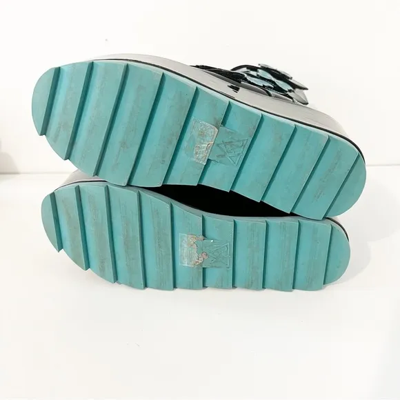 YRU Karma Butterfly Platform Boots-Size 7