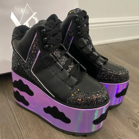 YRU Qozmo Night Sky Platform Boots