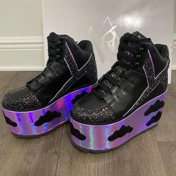 YRU Qozmo Night Sky Platform Boots