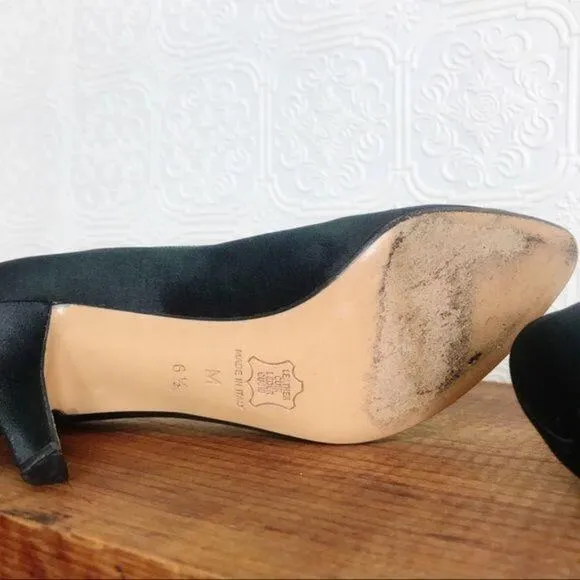 YVES SAINT LAURENT Satin Stiletto Pumps