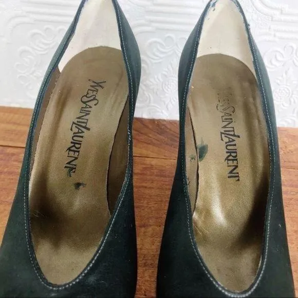 YVES SAINT LAURENT Satin Stiletto Pumps