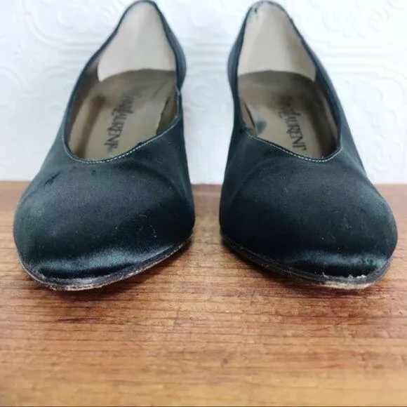 YVES SAINT LAURENT Satin Stiletto Pumps