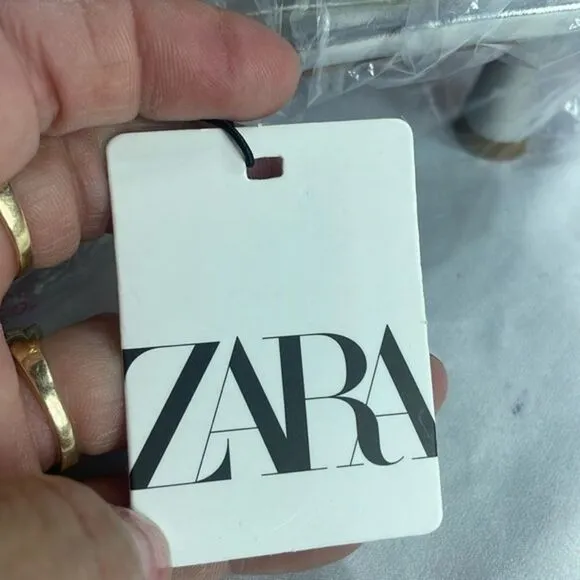(Z) Zara, new summer shoes, silver, with square toe and stiletto heel, size 40/9