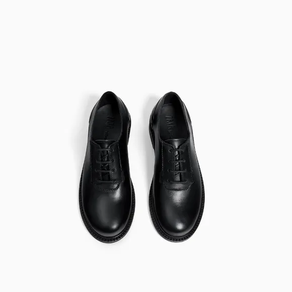 Zara boys smart leather shoes