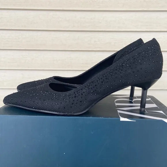Zara Crystal Studded Stiletto Heel Shoes Women's Size EU 39 US 8