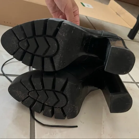 Zara | Leather Platform Boots