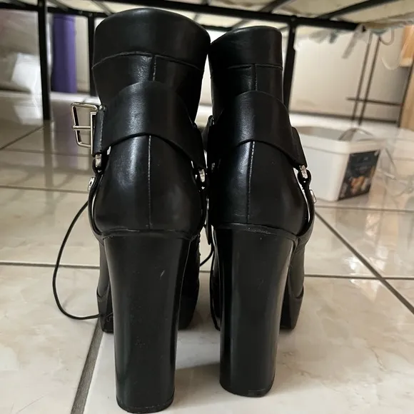 Zara | Leather Platform Boots