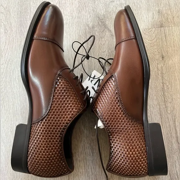 ZARA NWT Men’s Embossed Dress Shoes