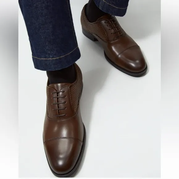 ZARA NWT Men’s Embossed Dress Shoes