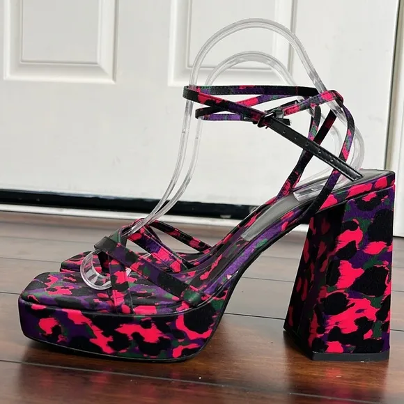 Zara  Platform Chunky Sandal Women's 41 Purple  Bloggers Favorite New