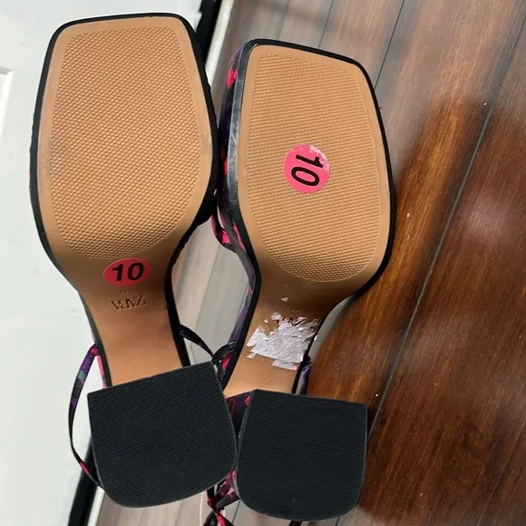 Zara  Platform Chunky Sandal Women's 41 Purple  Bloggers Favorite New