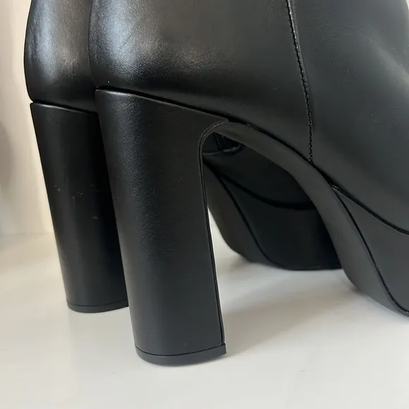ZARA PLATFORM LEATHER ANKLE‎ BOOTS