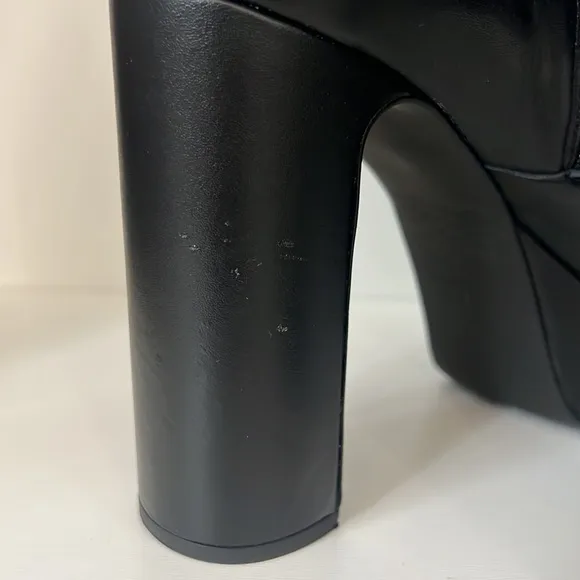 ZARA PLATFORM LEATHER ANKLE‎ BOOTS