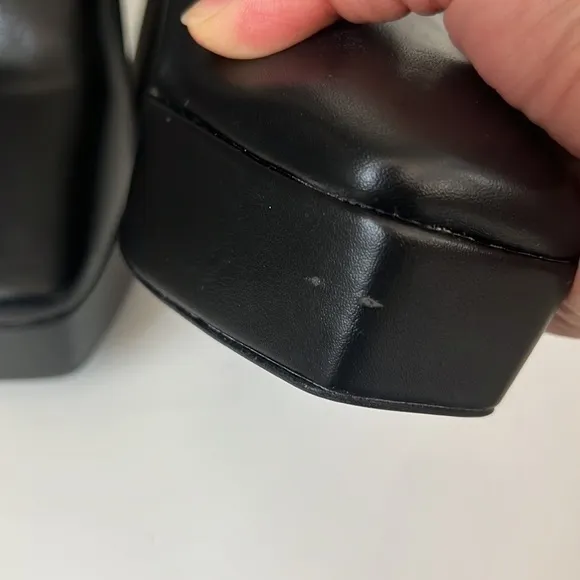 ZARA PLATFORM LEATHER ANKLE‎ BOOTS