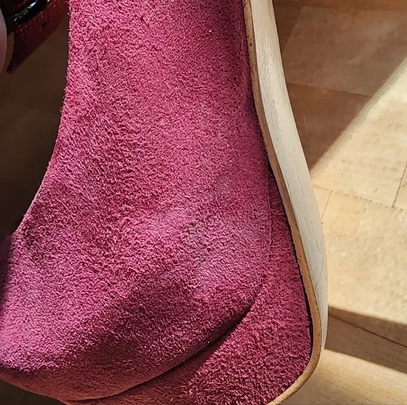 ZARA – Stiletto heels approx. 4.75”, peep-toe, burgundy wine, size 37/6.5
