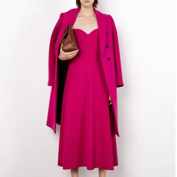 Zara Strapless Fuchsia Dress - Size Medium NEW WITH TAG!