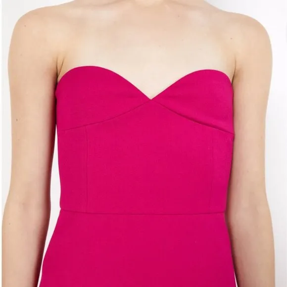 Zara Strapless Fuchsia Dress - Size Medium NEW WITH TAG!