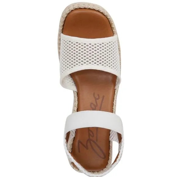Zodiac Women's Noreen Ankle Strap Espadrille Wedge Sandals White Size 7
