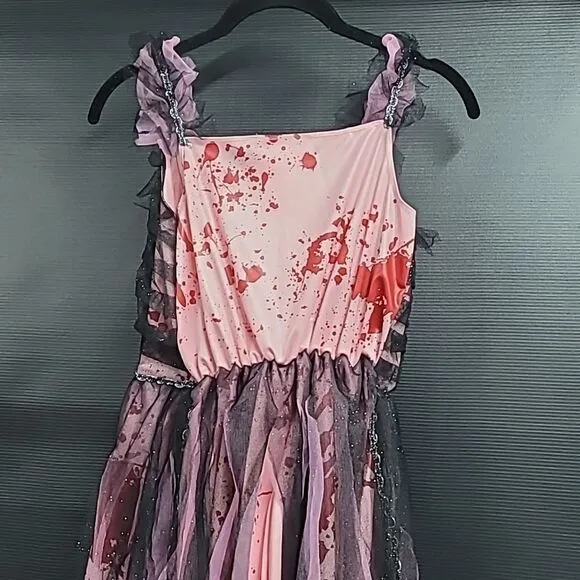 Zombie Prom Queen Halloween Costume Girl's Size XL